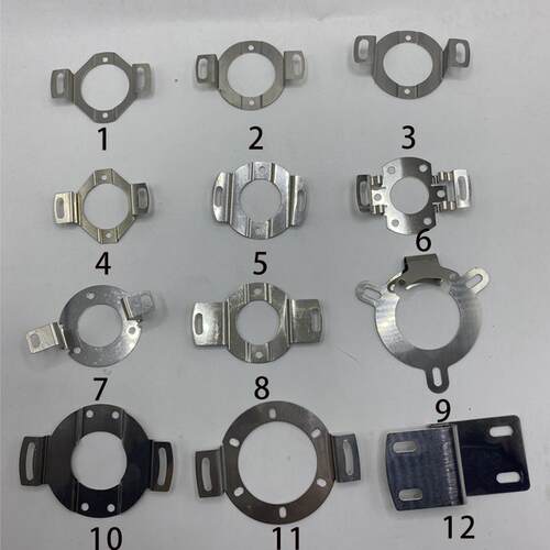 光电旋转编码器专用支架弹簧不锈钢弹片空心轴伺服固定件安装件