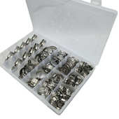 夹螺丝刀 两用100pcs不锈钢卡箍软管套件软管 分类夹