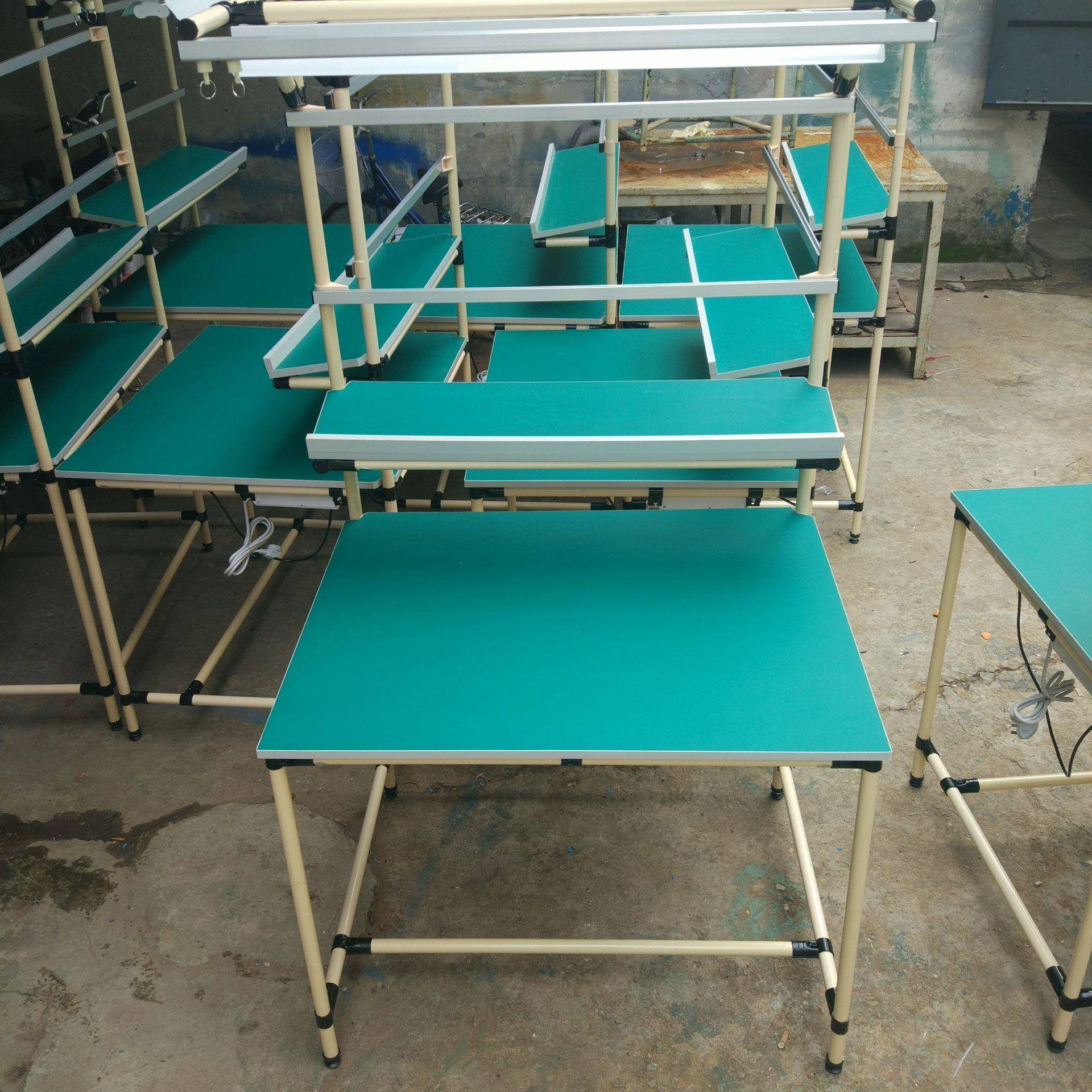 上海北京非标精益管防静电工作台柔性复合管线棒工作台