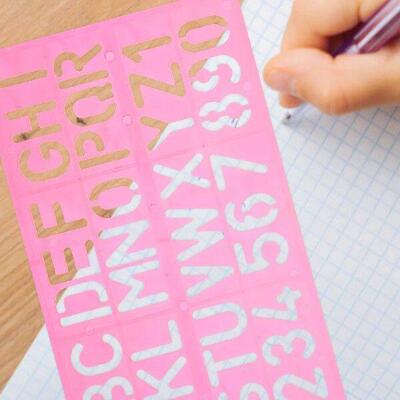 4 Pcs Alphabet Stencil Small Digital Letter Caliper Early