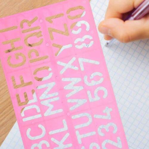 4 Pcs Alphabet Stencil Small Digital Letter Caliper Early