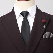 男士 职业婚婚礼庆西装 西服套排装 L务修身 双扣奢轻商1109 秋冬新款