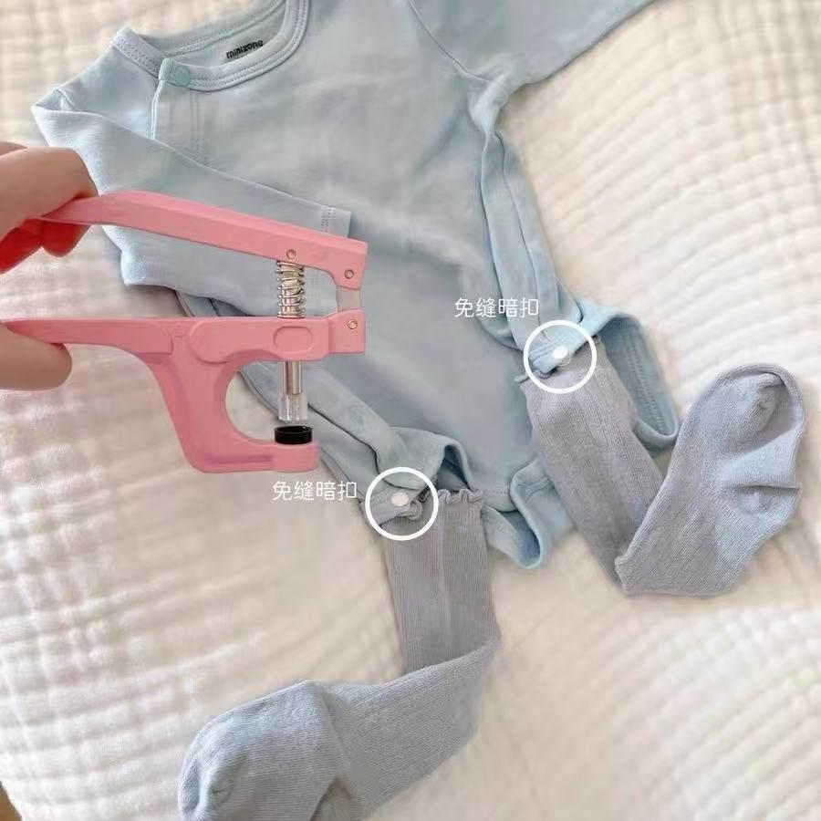 暗扣隐形扣婴儿连体衣免缝自动扣按扣衣服四合扣按压式子母扣纽扣