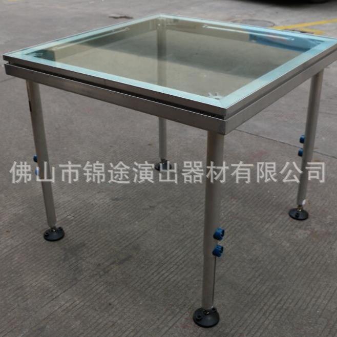 厂家直供玻璃舞台水上舞台泳池舞台透明舞台快装超高舞台