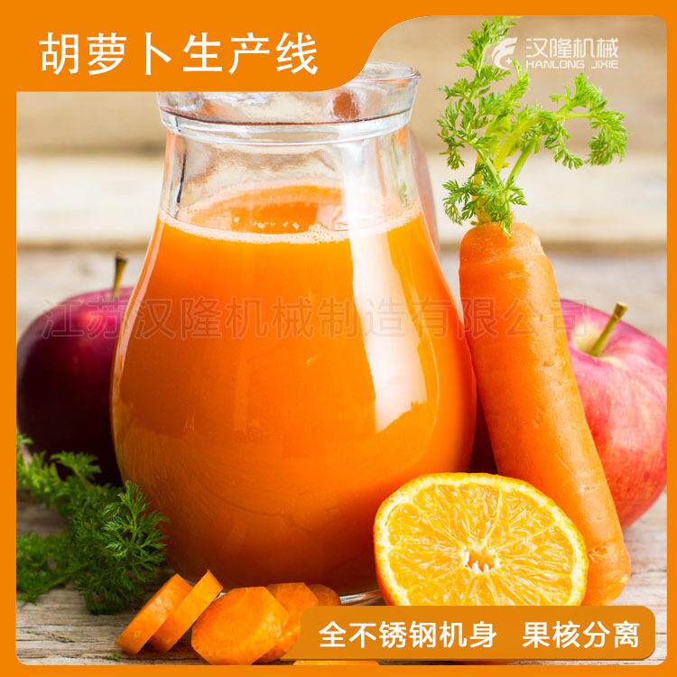 中小型胡萝卜汁饮料生产线设备整套胡萝卜汁饮料工业加工设备厂家