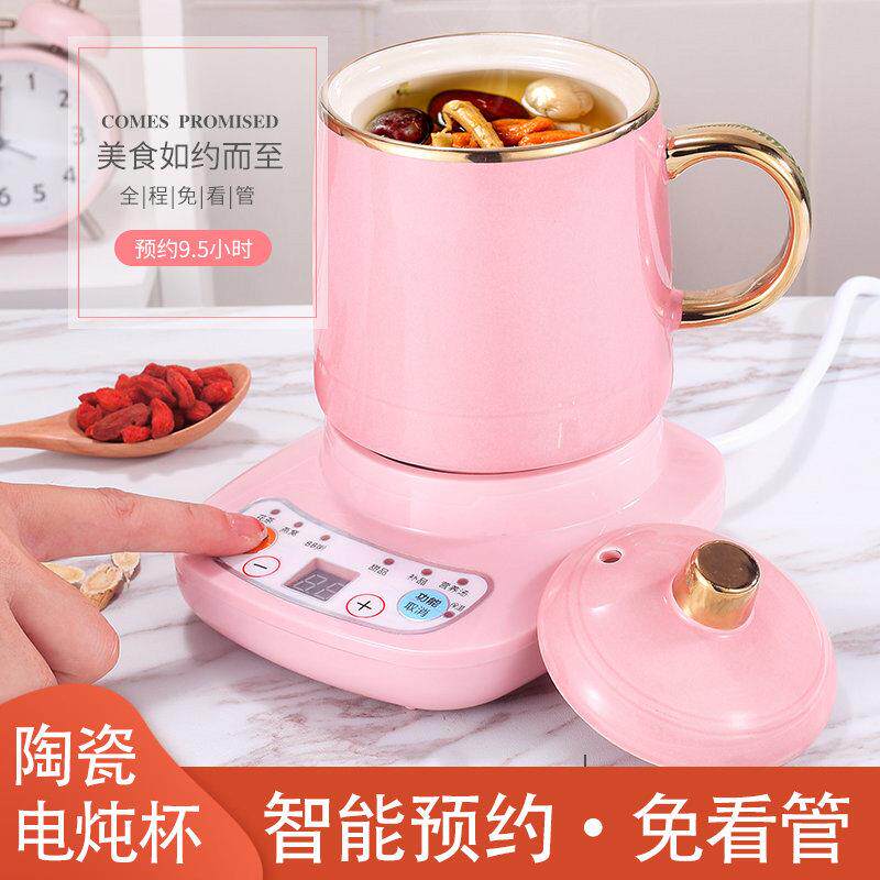 多功能煮粥杯养生电炖杯办公室迷你煮茶杯煮牛奶电加热烧水杯1人2