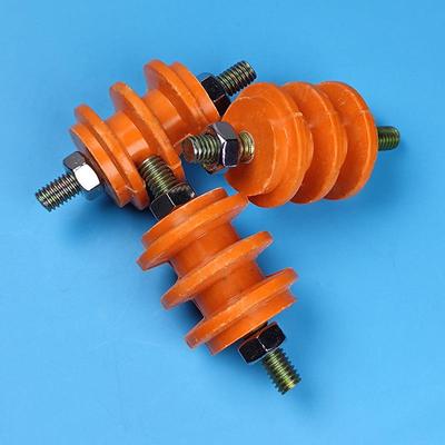 烧烤车专用绝缘子黄色绝缘柱商用油烟净化器电场端子柱耐温陶瓷