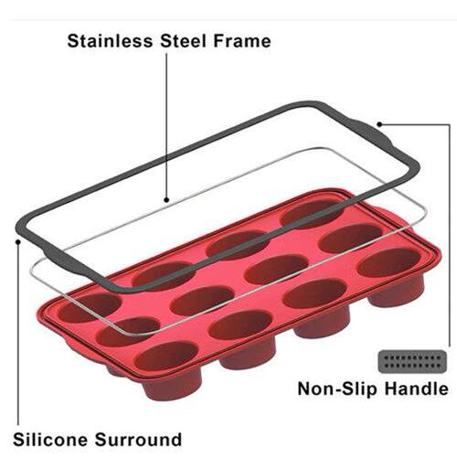 Silicone Muffin Pan Baking Mold Cupcake Muffin Tin Cooking