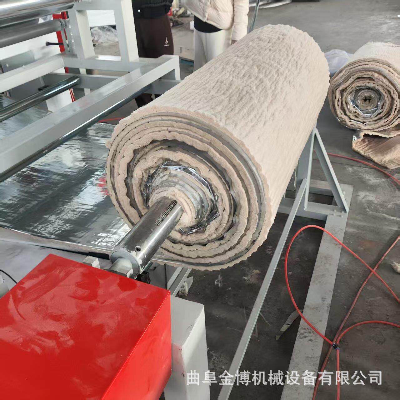 铝箔双面复合机保温棉气凝胶毡加热烫合机eva热熔胶涂胶平贴机