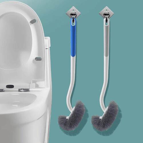 Long-handled toilet brush with no dead angles, perfect for t
