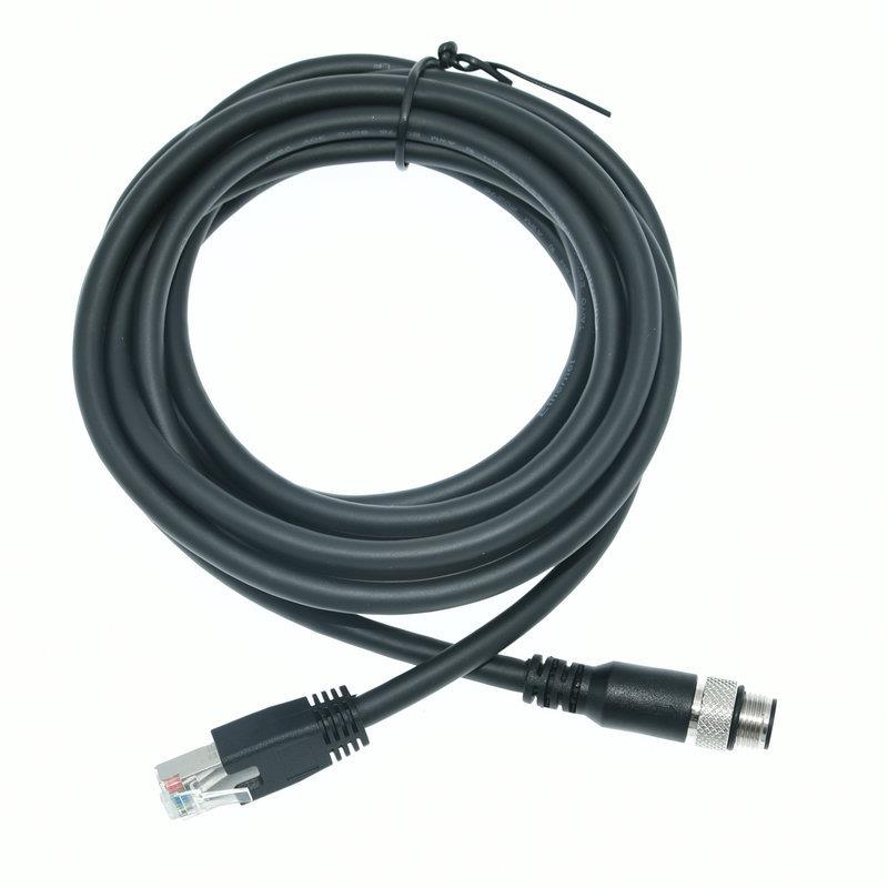 TAB接M12转RJ5兼容康耐视千兆以太网线插8芯航空头M142电源连线