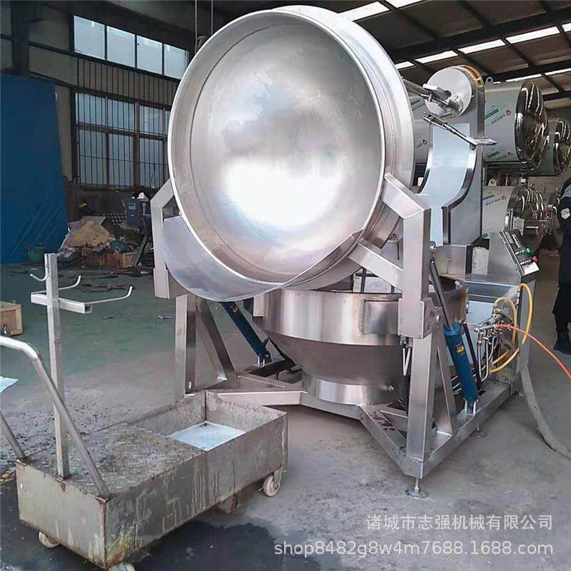 蜂蜜花生坚果仁搅拌炒锅全自动行星夹层锅琥珀核桃仁加工设备厂