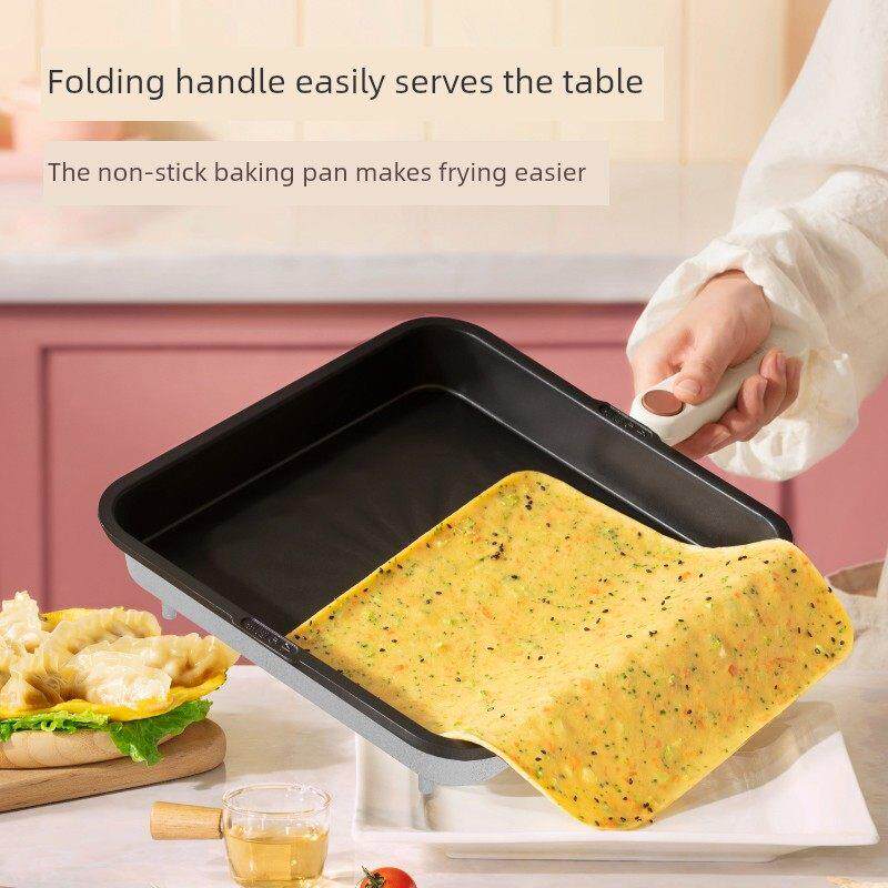 立仁电饼锅家用双面加热新型多功能电饼摊可拆可洗深度电煎锅煎饼