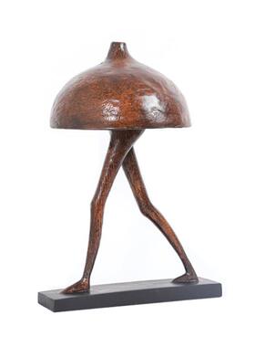 现代简约创意抽象蘑菇人物家居样板间抽象飘逸人物售楼部装饰摆件