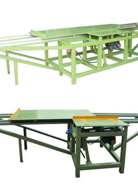 简易推台锯 木工机械 木工推台锯 木工锯 3米4.5米滑台木料