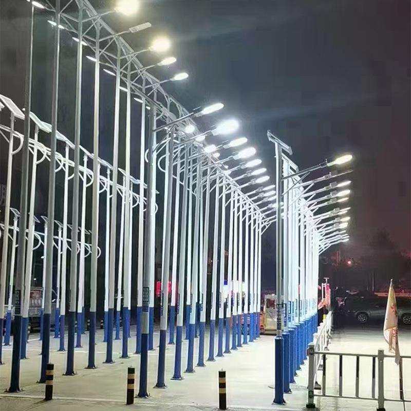 路灯户外新农村6米led灯头220V超亮100W全套乡村7米8米市政高杆灯