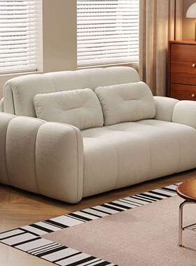 智能语音电动遥控沙发床小户型可折叠奶油风客厅卧室多功能梳化床