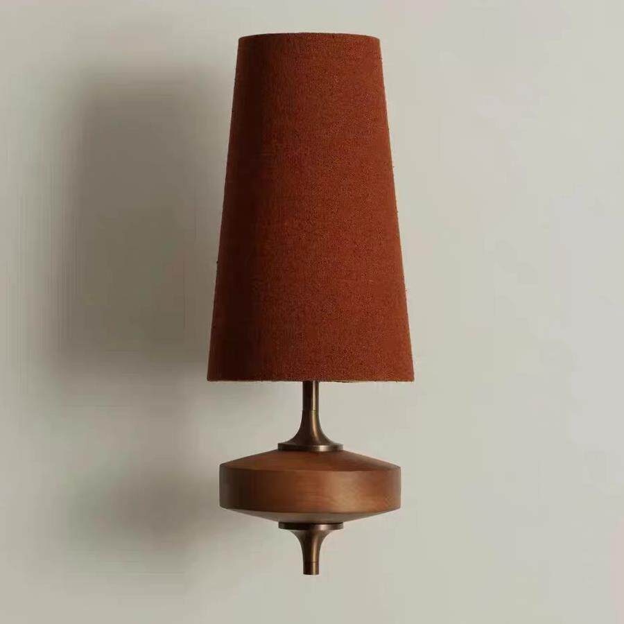 布艺壁灯中世纪斯堪的纳维亚风格台灯卧室床头灯日韩风格跨界创意