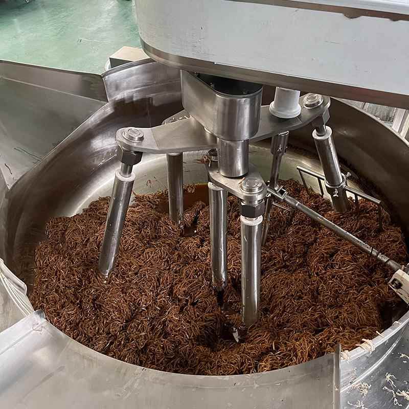 软臊子脂炒饼锅 猪油渣脂渣搅拌机 哨全自动大型肉渣炒锅