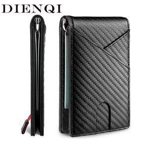 Carbon Rfid Fiber Luxury Slim Wallet Card Bag Mens Money