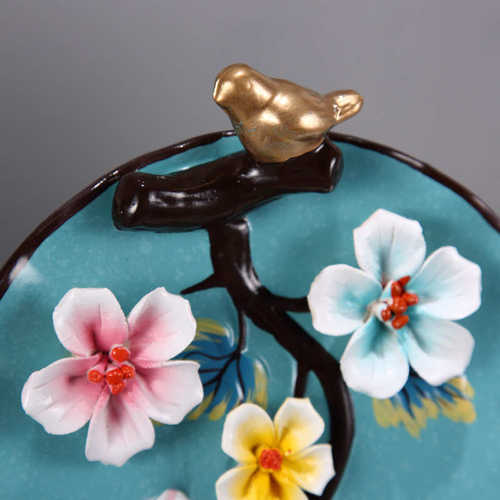 CY陶瓷花瓶三件套干花插花器客厅博古架玄关摆件酒柜家居装饰品