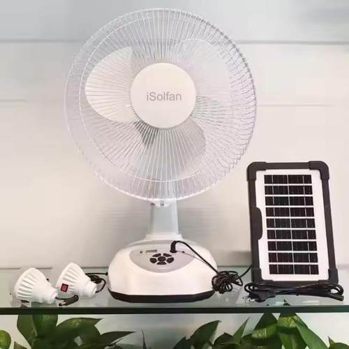 CEFCC认证外贸出口户外多档调速太阳能充电风扇