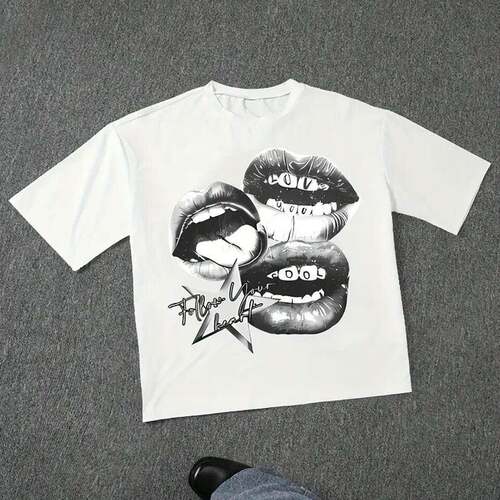 Unisex Skull Print T-Shirt, Street Style Vintage Design