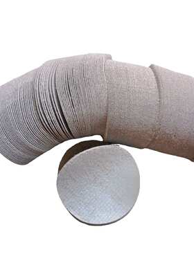 白牌绒绒拉磨2干50mm2砂气鸟砂纸植寸白片绒砂圆涂层砂纸背英寸砂