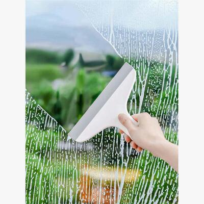 Glass wiper with suction cup tool window cleaner scraper