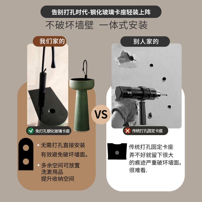 户外洗手盆立柱盆复古面盆立柱洗手台盆一体洗手池水池盆洗漱台盆