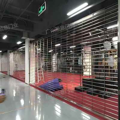 电动304不锈钢卷帘门店铺商铺地下停车场银行地铁通风镂空卷闸门