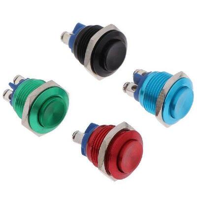 1Pc Momentary Push Button Switch 16mm Waterproof Mount