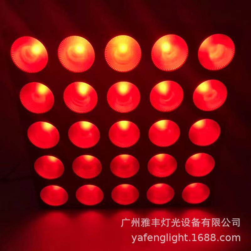 25颗矩阵灯LED魔幻矩阵5*5 RGBW跑马灯LED点控矩阵背景造型效果灯
