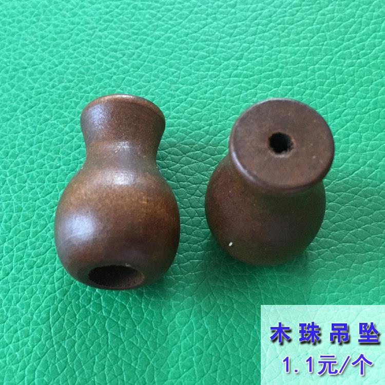 竹帘竹卷帘配件 竹木百叶窗百叶帘配件 木坠 木质拉绳坠木珠吊坠图片