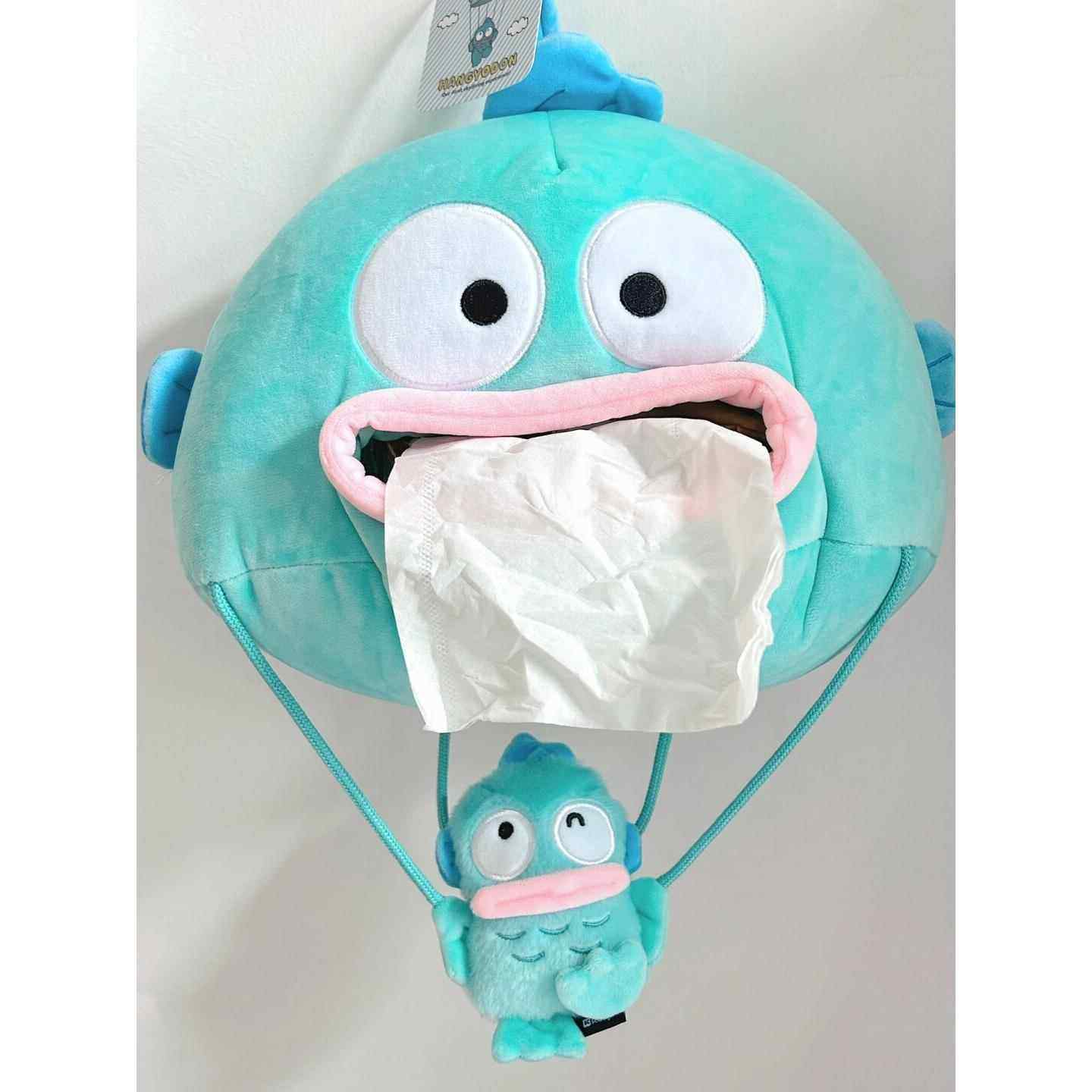 可爱丑鱼热气球汉顿鱼怪纸巾收纳盒卧室毛绒创意悬挂式抽纸盒纸套,收纳整理,纸巾套,淘宝优惠券,粉丝福利购,淘宝优惠卷