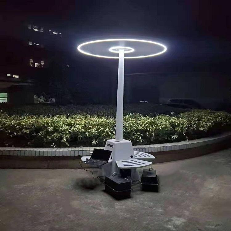 户外太阳能座椅街道广场智慧休息椅公园小区线充电智能长凳厂家