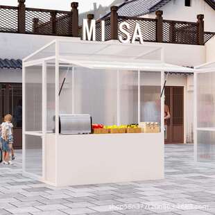 网红集市大型活动摊位架夜市摊位架户外景区可移动摆摊展示铁艺