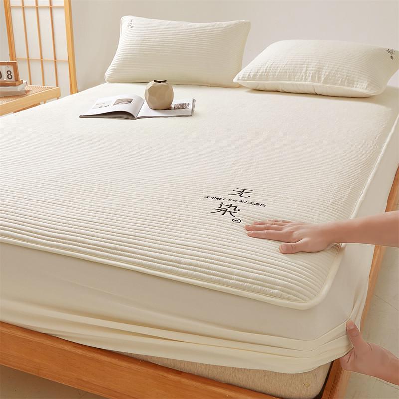 2025年新款大豆夹棉床笠床罩防尘罩单件枕套可水洗南通家纺四件套