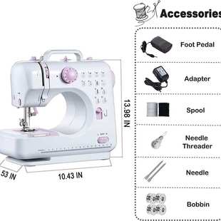 芳华505a缝纫机家用多功能电动吃厚锁边缝纫机eBay欧美英规