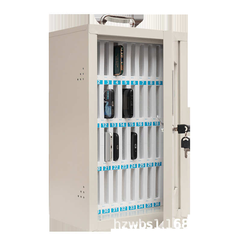 不锈钢手机保管箱存放柜学生手机收纳盒带锁员工餐厅储存柜存放盒