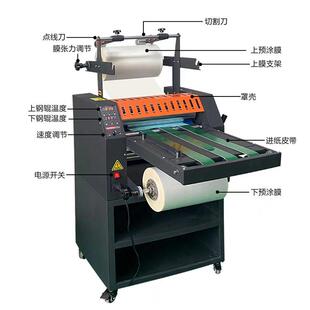 双挂面膜卷曲覆膜机单双防冷裱热敷覆膜机大钢辊独立控温动皮带覆