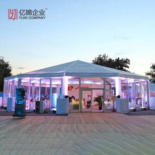 户外铝合金白色宝塔型展示活动篷房欧式透明尖顶帐篷车展展览帐篷