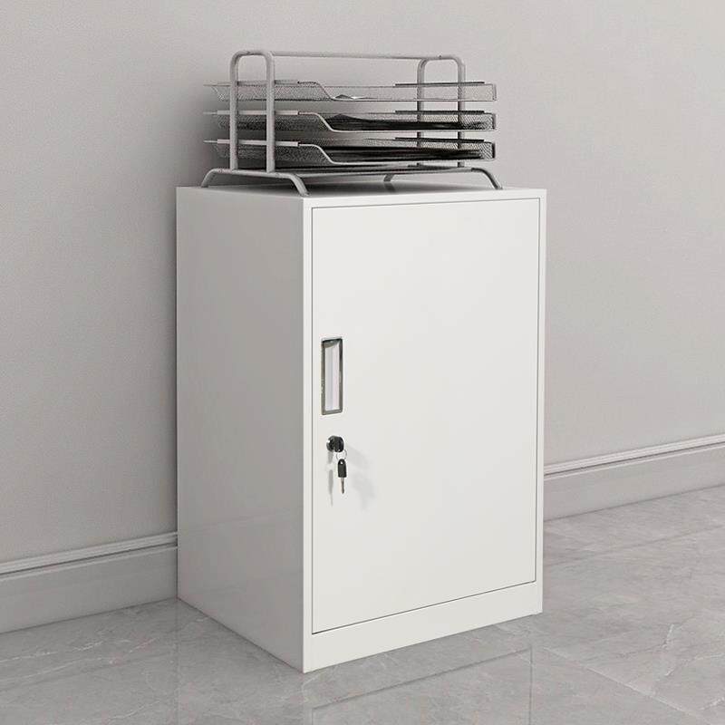 文件柜铁皮柜办公室移动桌下抽屉柜带锁单门储物柜工具收纳小柜子
