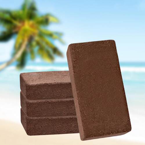 Coconut coir brick for home gardening, nutrient soil for gar