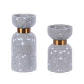 欧式 饰品摆件 轻奢大理石蜡烛台样板间家居客厅电视柜茶几桌面软装