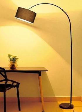 欧钓客式厅落地灯卧现代简约ins少女创意室轻鱼奢智能LED护95472