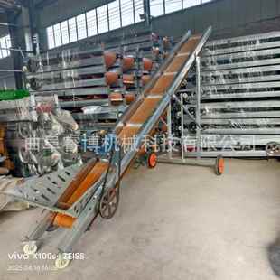 不同宽度折叠输送机移动式 卸车传送带 皮带机包粮装