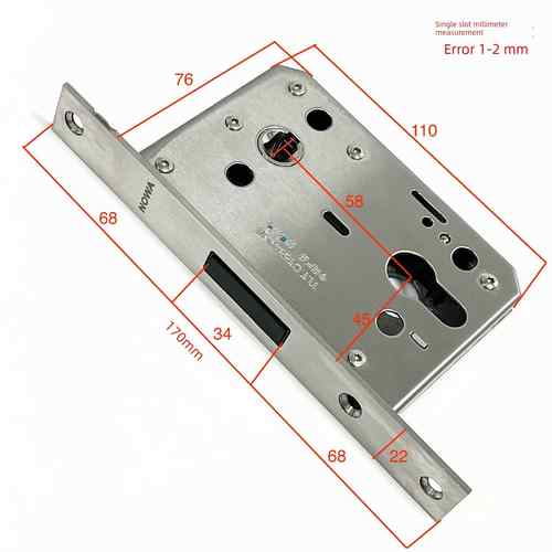 德国拿沃NOWA静音磁吸锁体家用卧室自吸卧室房间木门室内分体5845
