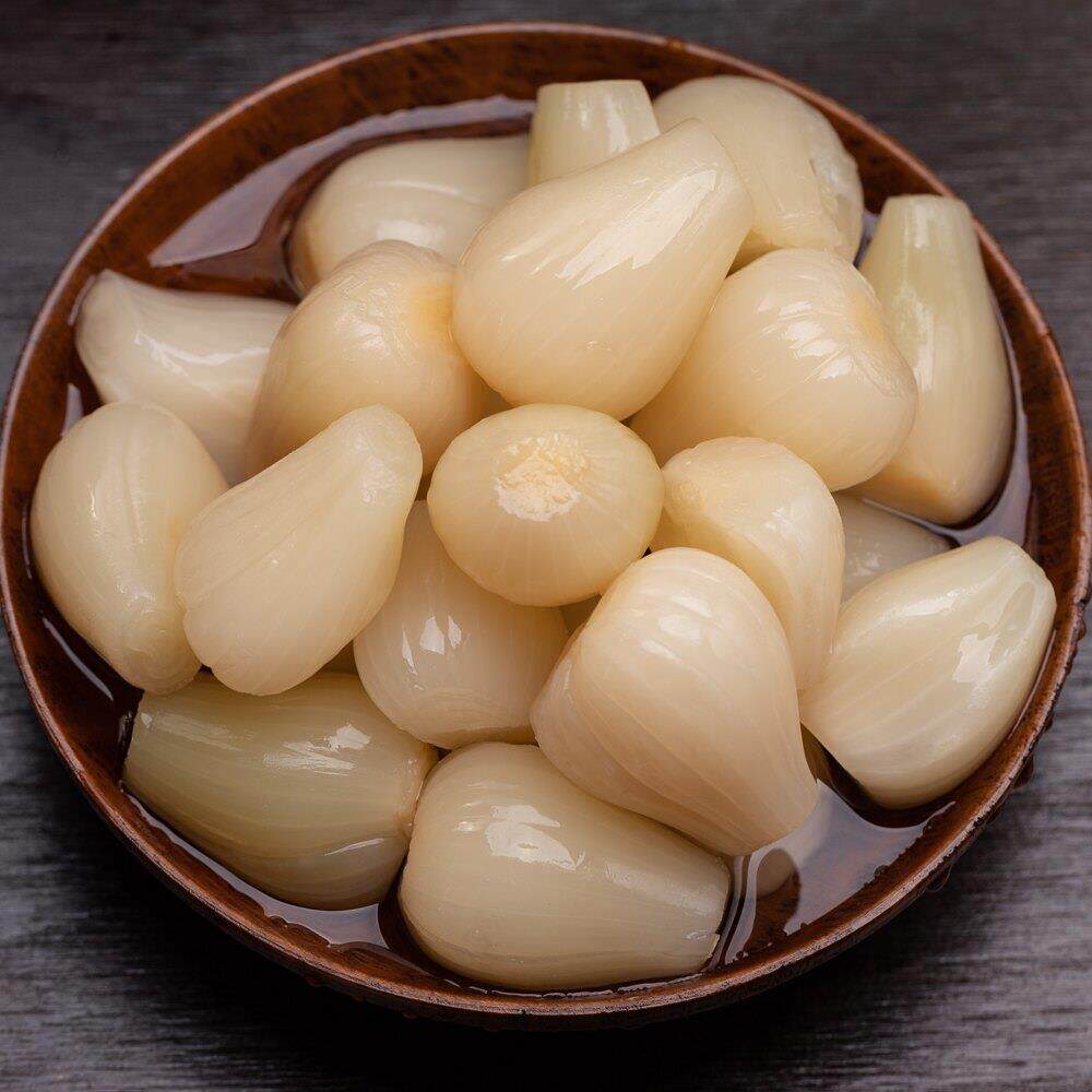 宁波特产自制白糖藠头酸甜荞头 咸菜酱菜泡菜甜酸藠头 下饭菜500g