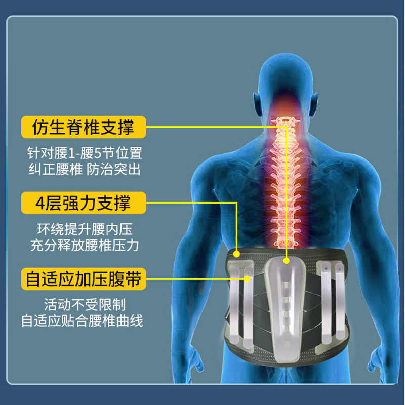护腰带腰间盘运动护腰健身护腰护腰带腰椎护腰带钢板护腰
